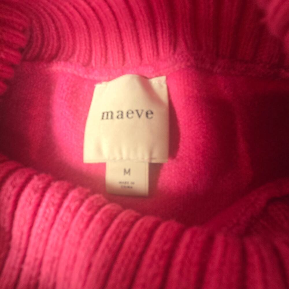 Anthropologie Maeve Logan Embroidered Heart Turtleneck Sweater. Size M. Retails - Picture 8 of 10